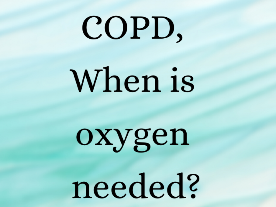 COPD, When is oxygen needed? Salt Therapy for COPD Saltworld